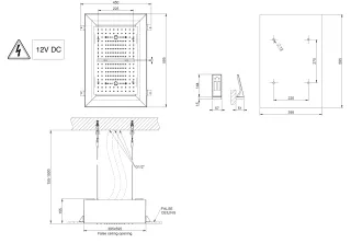 Верхний душ Gessi Afilo 57409.279 30x50 см тропический ливень водопад распыление хромотерапия белый матовый